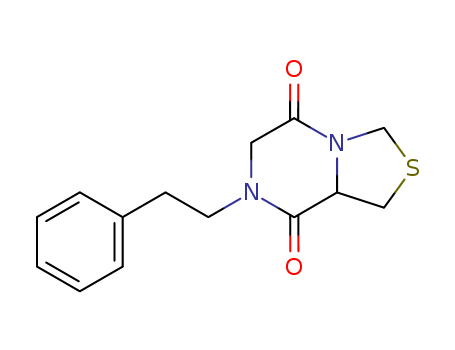 95110-28-4,3H-Thiazolo(3,4-a)pyrazine-5,8-dione, tetrahydro-7-(2-phenylethyl)-,