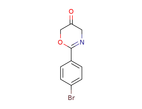 Molecular Structure of 77580-71-3 (4H-1,3-Oxazin-5(6H)-one, 2-(4-bromophenyl)-)