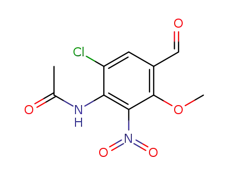 N-(6-Chloro-4-formyl-3-methoxy-2-nitro-phenyl)-acetamide