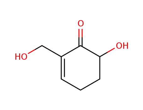 Molecular Structure of 114908-85-9 (2-Cyclohexen-1-one, 6-hydroxy-2-(hydroxymethyl)- (9CI))