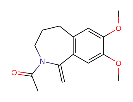 Molecular Structure of 113193-86-5 (1H-2-Benzazepine,
2-acetyl-2,3,4,5-tetrahydro-7,8-dimethoxy-1-methylene-)