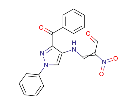 2-Propenal, 3-[(3-benzoyl-1-phenyl-1H-pyrazol-4-yl)amino]-2-nitro-