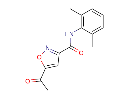 Molecular Structure of 139297-29-3 (5-acetyl-N-(2,6-dimethylphenyl)isoxazole-3-carboxamide)