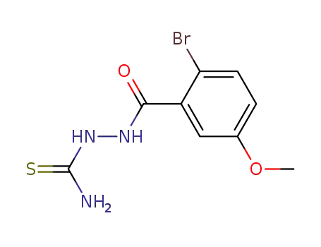Molecular Structure of 286440-10-6 (1-(2-bromo-5-methoxybenzoyl)thiosemicarbazide)