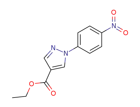 Molecular Structure of 91397-55-6 (Ethyl 1-(4-nitrophenyl)-1H-pyrazole-4-carboxylate)