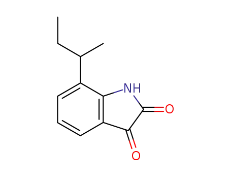 Molecular Structure of 57817-01-3 (1H-Indole-2,3-dione, 7-(1-methylpropyl)-)