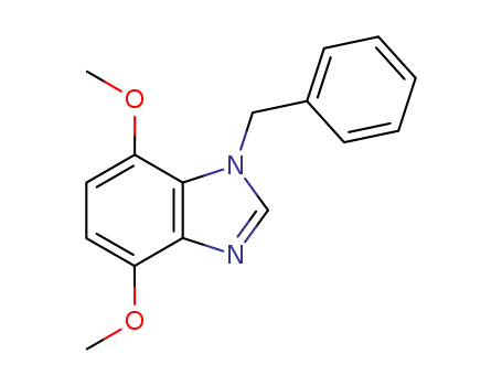Molecular Structure of 36098-02-9 (1H-Benzimidazole, 4,7-dimethoxy-1-(phenylmethyl)-)