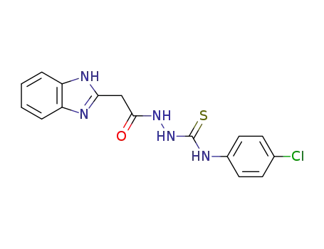 Molecular Structure of 108784-76-5 (C<sub>16</sub>H<sub>14</sub>ClN<sub>5</sub>OS)