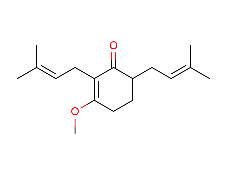 3-methoxy-2,6-bis-(3-methyl-but-2-enyl)-cyclohex-2-enone