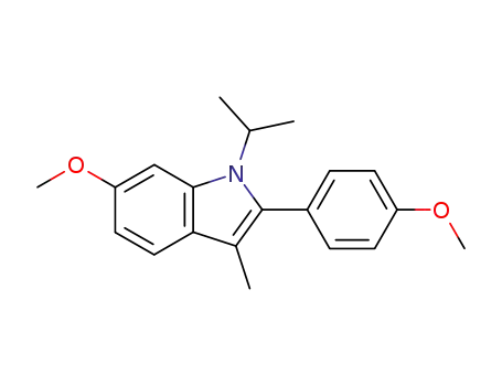 1H-Indole, 6-methoxy-2-(4-methoxyphenyl)-3-methyl-1-(1-methylethyl)-