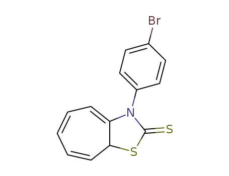 Molecular Structure of 136472-60-1 (3-(4-Bromo-phenyl)-3,8a-dihydro-cycloheptathiazole-2-thione)