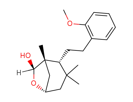 (+/-)-(1RS,2SR,5RS,7SR)-2-<2-(2-methoxyphenyl)ethyl>-1,3,3-trimethyl-6-oxabicyclo<3.2.1>octan-7-ol