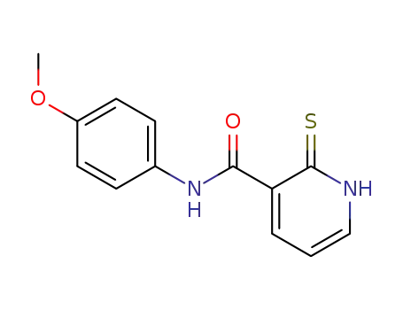 Molecular Structure of 97936-30-6 (N-(4-methoxyphenyl)-2-thioxo-1,2-dihydropyridine-3-carboxamide)