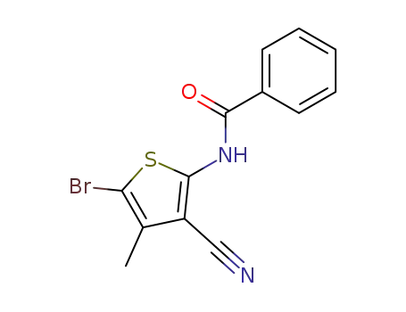 2-benzamido-5-bromo-3-cyano-4-methylthiophene