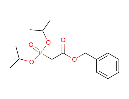 Molecular Structure of 109643-29-0 (Acetic acid, [bis(1-methylethoxy)phosphinyl]-, phenylmethyl ester)