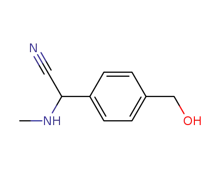 2-(methylamino)-p-(hydroxymethyl)benzeneacetonitrile