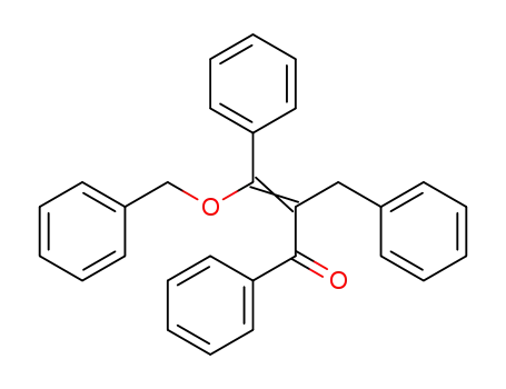 2-Propen-1-one, 1,3-diphenyl-3-(phenylmethoxy)-2-(phenylmethyl)-