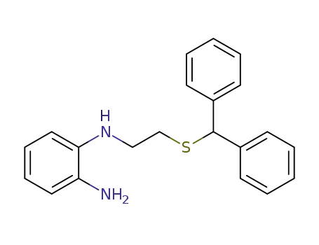 Molecular Structure of 1035802-16-4 (N-(2-Benzhydrylsulfanyl-ethyl)-benzene-1,2-diamine)