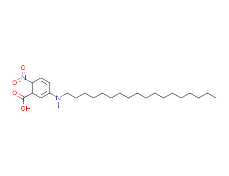 Molecular Structure of 118523-83-4 (Benzoic acid, 5-(methyloctadecylamino)-2-nitro-)