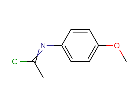 Molecular Structure of 3583-56-0 (Ethanimidoyl chloride, N-(4-methoxyphenyl)-)