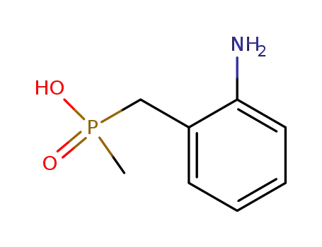 Molecular Structure of 90043-21-3 (Phosphinic acid, [(2-aminophenyl)methyl]methyl-)