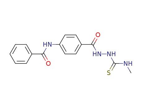 Molecular Structure of 146305-30-8 (Benzoic acid, 4-(benzoylamino)-,
2-[(methylamino)thioxomethyl]hydrazide)