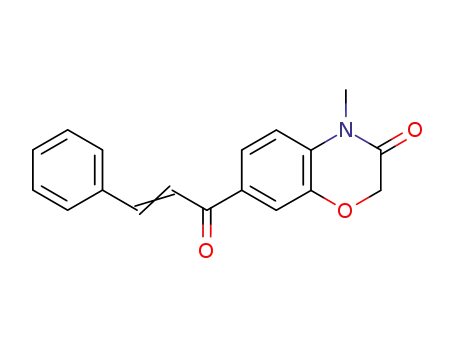 (E)-4-Methyl-7-(1-oxo-3-phenyl-2-propenyl)-2H-1,4-benzoxazin-3(4H)-one