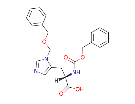 Molecular Structure of 105578-20-9 (L-Histidine, N-[(phenylmethoxy)carbonyl]-3-[(phenylmethoxy)methyl]-)