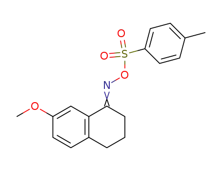Molecular Structure of 99833-87-1 (3,4-DIHYDRO-7-METHOXY-2H-1-NAPHTHALENONE-O-TOSYLOXIME)