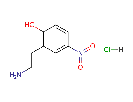 Molecular Structure of 129295-70-1 (2-(2'-Hydroxy-5'-nitrophenyl)ethylamine hydrochloride)