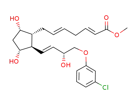 2,5-Heptadienoic acid, 7-(2-(4-(3-chlorophenoxy)-3-hydroxy-1-butenyl)-3,5-dihydroxycyclopentyl)-, methyl ester, (1R-(1-alpha(2E,5E),2-beta(1E,3R*),3-alpha,5-alpha))-