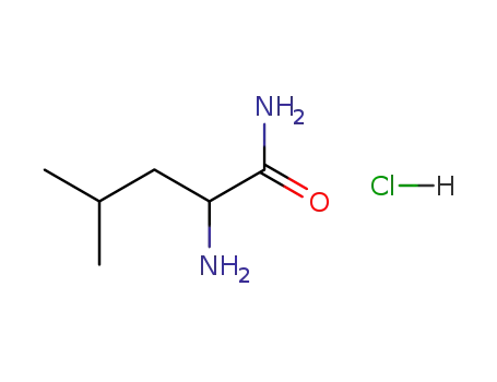Molecular Structure of 10466-60-1 (H-DL-LEU-NH2 HCL)