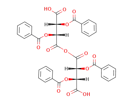 Molecular Structure of 136862-04-9 (2,3-di-O-benzoyl-L-(+)-tartaric anhydride)