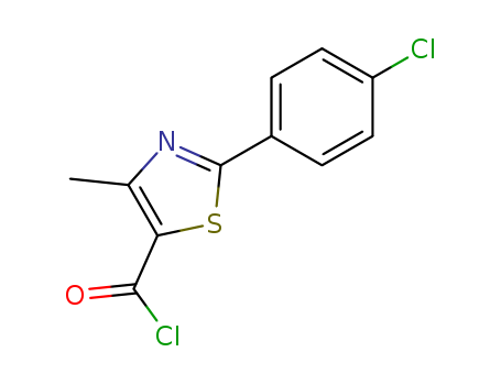 5-Thiazolecarbonylchloride, 2-(4-chlorophenyl)-4-methyl-