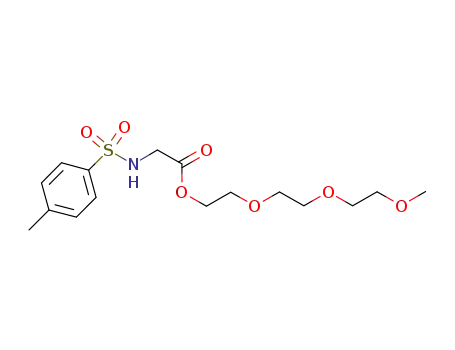 Molecular Structure of 1224367-52-5 (2-(2-(2-methoxyethoxy)ethoxy)ethyl 2-(4-methylphenylsulfonamido)acetate)