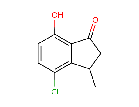 6625-07-6,4-chloro-7-hydroxy-3-methyl-2,3-dihydroinden-1-one,4-Chloro-7-hydroxy-3-methylindan-1-one;NSC 53878