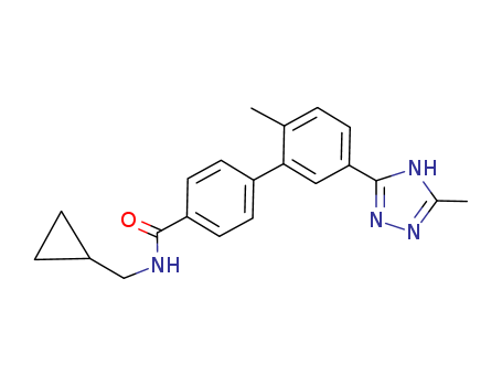 [1,1'-Biphenyl]-4-carboxamide, N-(cyclopropylmethyl)-2'-methyl-5'-(3-methyl-1H-1,2,4-triazol-5-yl)-