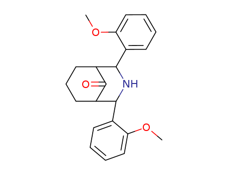 6,8-bis(2-methoxyphenyl)-7-azabicyclo[3.3.1]nonan-9-one cas  34143-13-0
