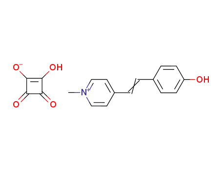 1-methyl-4-[2-(4-hydroxyphenyl)ethenyl]pyridinium hydrogensquarate