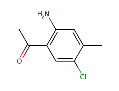 Molecular Structure of 855936-17-3 (Ethanone,1-(2-amino-5-chloro-4-methylphenyl)-)