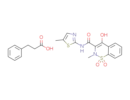 Molecular Structure of 1174326-03-4 (meloxicam hydrocinnamic acid)