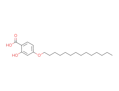 Molecular Structure of 79451-38-0 (Benzoic acid, 2-hydroxy-4-(tetradecyloxy)-)
