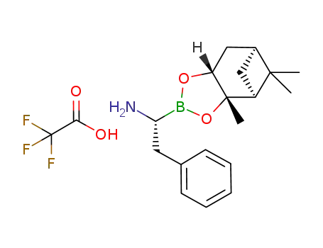 Molecular Structure of 514820-49-6 ((R)-BoroPhe-(+)-Pinanediol-CF3CO2H)