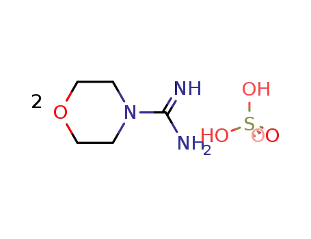 Molecular Structure of 17238-55-0 (Morpholine-4-carboxamidine hemisulfate)