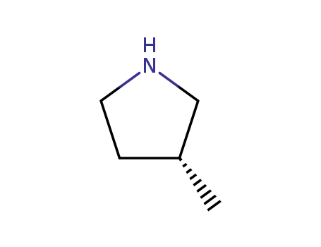 Molecular Structure of 69498-24-4 ((R)-3-Methylpyrrolidine)