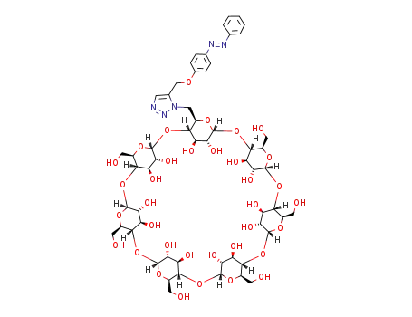 mono-6-deoxy-6-{5-[(E)-4-(phenylazo)phenyloxymethyl][1,2,3]triazol-1-yl}-β-cyclodextrin