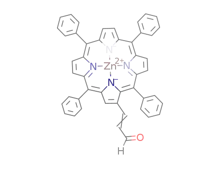 Molecular Structure of 866206-35-1 (3-(2'-(5',10',15',20'-tetraphenylporphyrinato zinc(II)yl))allyl aldehyde)