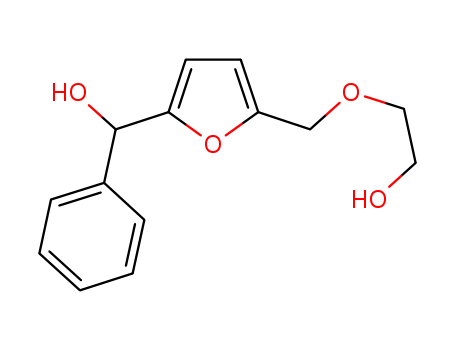 Molecular Structure of 399559-18-3 (2-Furanmethanol, 5-[(2-hydroxyethoxy)methyl]-a-phenyl-)