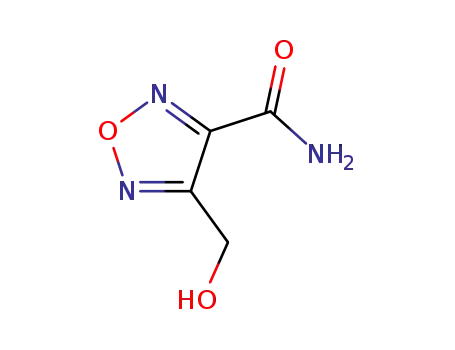 Molecular Structure of 73314-63-3 (1,2,5-Oxadiazole-3-carboxamide, 4-(hydroxymethyl)- (9CI))