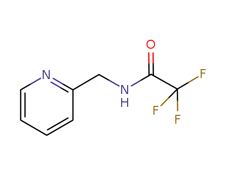 Molecular Structure of 401575-24-4 (2,2,2-Trifluoro-N-(2-pyridylMethyl)acetaMide, 96%)